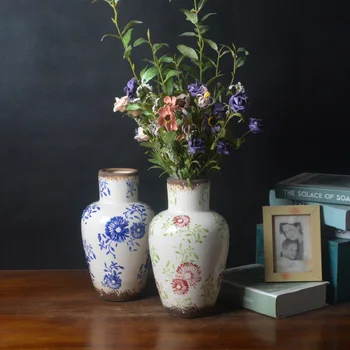 Гидропонная ваза за градина в американски стил, нова керамични договореност в китайски стил за дома, всекидневна, ТВ-шкаф, плот декор