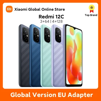 Глобалната версия на Xiaomi Redmi 12C 50MP AI Помещение MTK Хелио G85 6,71 инчов дисплей батерия 5000 mah