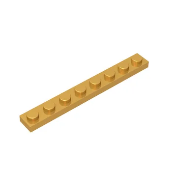 Градивни елементи, съвместими с плоча LEGO 3460, 1x8, технически аксесоари, MOC, набор от части за сглобяване, тухли, направи си сам