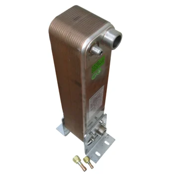 Двоен кондензатор с водно охлаждане капацитет 3 + 3 с. л. събере в пакет, предназначени за единица бойлер с топлинна помпа, която опростява производството