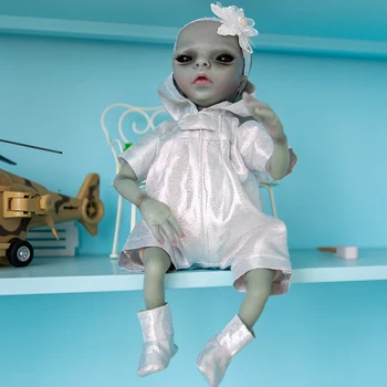 Дете-Извънземно се Прероди, готова кукла ръчно изработени, която е боядисана, подвижна играчка-бебе, подарък за момичета