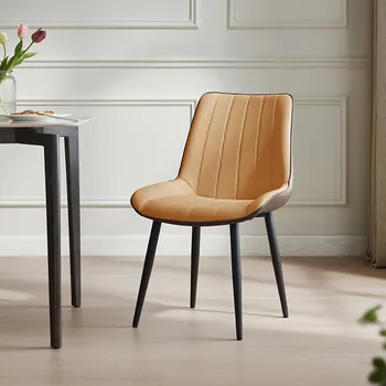 Дизайн, модерни и луксозни трапезни столове, кухненски кожени трапезни столове за почивка, тоалетка, подови мебели за ресторант Sedie Pranzo Moderne47