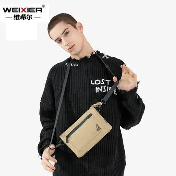 Дизайнерски нагрудная чанта, холщовая чанта през рамо, мъжка чанта през рамо, дамски ежедневни чанти-месинджър, унисекс чанта, портфейл и чанта, чанта-прашка, мъжки чанти