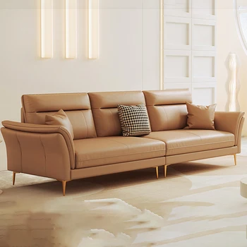дръжка мека Мебел за дневна индивидуална Реколта минималистичная Луксозно легло Мързелив диван Кожени мебели Nordic Chaise Lounge Divano