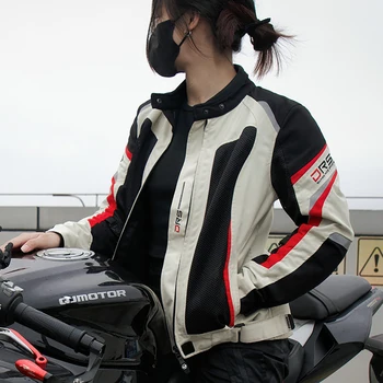 ДУХАН, дамски мотоциклетът яке, дишащи панталони, дрехи за колоездене, лятна износостойкая облекло за езда на мотоциклет