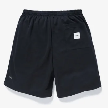 Ежедневни скъсяване на панталон с бродерия WTAPS 23SS, летни модни японски спортни свободни черни панталони, мъжки прави панталони