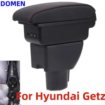 За HYUNDAI Getz Подлакътник за Hyundai Getz Авто Подлакътник скоростна Дооснащение резервни части специализирани Централна кутия за съхранение на автомобилни аксесоари LED USB