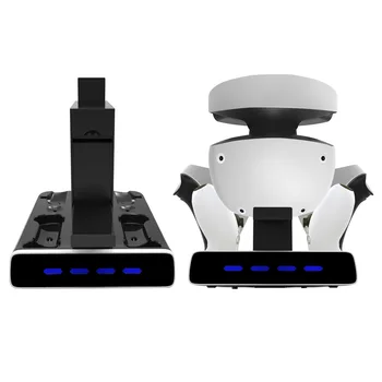 за PS VR2 Поставка за зареждане на писалки за PS5 Дръжка за зареждане с подсветка на дисплея за магазин за монтиране на Стена за слушалки виртуална реалност игрови аксесоари