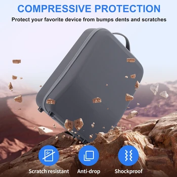 За PS5 VR2 богат на функции преносим преносим чанта за съхранение може да се съхранява очила PSVR2 + дръжка противоударная компресиране чанта за съхранение