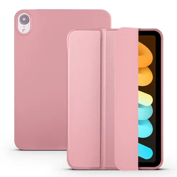 за новия iPad mini 6 mini6 калъф Сгъваема поставка smart-калъф-награда за iPad Mini 6 калъф от изкуствена кожа, 6-то поколение