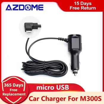 Зарядно за кола Micro USB 3,5 метра 5V 2A С USB Портове за AZDOME M300S Автомобилен Видеорекордер Dash Camera GPS Видеорекордер, вход DC 12V-24V