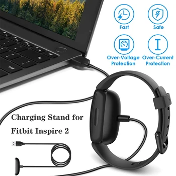 Зарядно устройство ще захранване на Зарядно устройство Кабел За Fitbit Inspire 2 Зарядно Устройство Кабел За Прехвърляне на Данни, Смарт Часовник USB Бързо Зарядно Устройство Адаптер Аксесоар За Fitbit Inspire 2