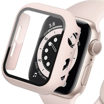 Защитен калъф за Apple Watch Case 8 7 45 мм 41 мм, който предпазва от падане, От Закалено Стъкло За iWatch 6 5 4 3 SE 44 мм 42 мм 40 мм 38 мм