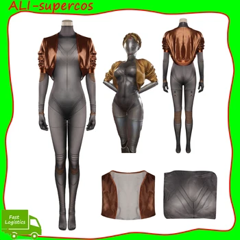 Играта Атомното сърце Близнаци Правилното робот Cosplay женски костюм боди екипировки палто тела пълен комплект костюми за парти на Хелоуин
