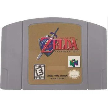 Игри касета Legend of Zelda Ocarina of Time N64 NTSC версия анимация на английски език Отлично качество за N64