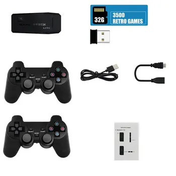 Игрова конзола 4K HD 2,4 G С Двоен Безжичен Контролер за PS1/FC/GBA Retro TV Радка 10208 Games Stick