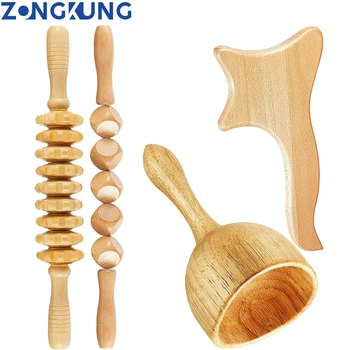 Инструменти за масаж с помощта на дърво, за корекция на фигурата, Определени за Мадеротерапии, Инструмент За Извайване на Дървена тялото, Инструмент за лимфен дренаж, Масажор