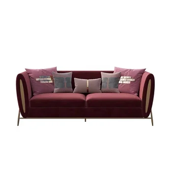 Италиански кожен ъглов диван, комплект за смокинг, най-новите мебели за всекидневната