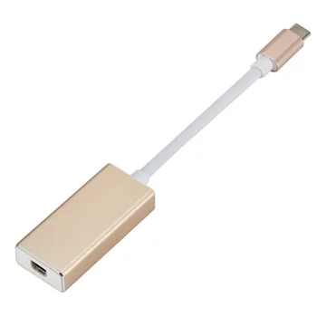 Кабел преобразуване Type-C USB3.1 в miniDP Кабел преобразуване на MacBook в miniDP Кабел HD Поддръжка на 4K HDTV Конвертор от мъжете за една жена