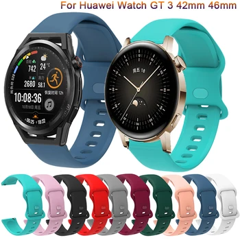 Каишка за часовник Huawei Watch GT3 GT 3 42 мм и 46 мм, Каишка За Huawei Watch GT 3 Pro GT2 GT3 Pro Гривна Силикон Каишка Correa