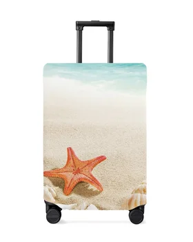 Калъф за багаж под формата на миди, морски звезди на престоя, еластичен калъф за багаж, чанта за куфара 18-32 инча, прахоустойчив, калъф, аксесоари за пътуване