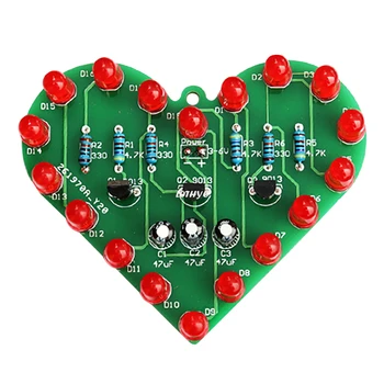 Комплект led лампи с формата на сърце, комплект за вода, кардиоидный електронен комплект 