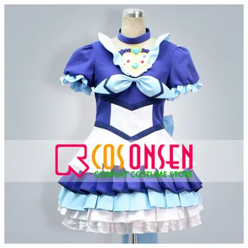 Комплект за cosplay PRECURE Cure Beat Siren, костюм за cosplay, синя рокля от всякакъв размер