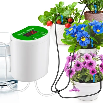 Комплект за автоматично капково напояване Таймер за поливане на Система за напояване градинарство Обзавеждане за автоматично поливане на стайни растения в градинската тераса