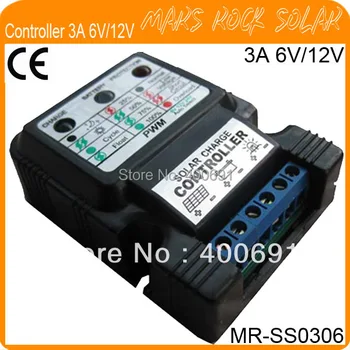 Контролер на заряд 3A 6V/12V PWM за слънчев панел с led дисплей, подходящ за домашна система или на слънчевата светлина