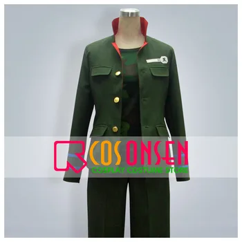 КОСПЛЕЙОНСЕН Katekyo Hitman Reborn Kokuyo Junior High Gang мъжки училищни униформи cosplay костюм зелен цвят комплект от 3 теми