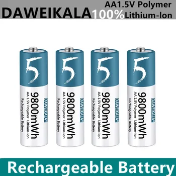 Литиево-йонна акумулаторна батерия тип АА, 1,5 В АА, 9800 МВтч, AA, дистанционно управление, мишка, малък вентилатор, електрическа играчка