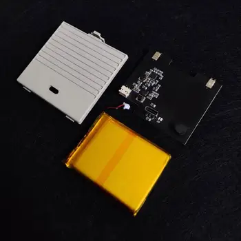 Литиево-йонна акумулаторна батерия с капацитет 2500 mah за GameBoy, модул за зареждане на DMG GB, поддържа висока яркост