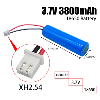 Литиево-йонна акумулаторна батерия 3,7 В, 3800 mah, 18650 с взаимозаменяеми розетка, линията за аварийно осветление xh2.54