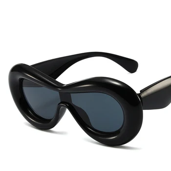 Луксозни дизайнерски слънчеви очила с шнорхел, дамски модни слънчеви очила с кошачьим око, новост, цели слънчеви очила за мъже, трендови продукти