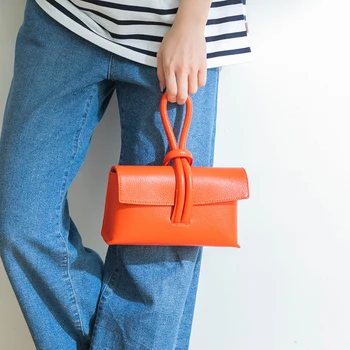 Луксозни маркови кожени чанти, дамски модни проста однотонная чанта-месинджър, дамски дизайнерска чанта-плик, женствена чанта за телефон