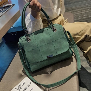 Мат дамска чанта-търкане, женствена чанта през рамо, по-голямата голям ежедневна чанта-тоут от изкуствена кожа, пътна чанта, Бостонская женствена чанта