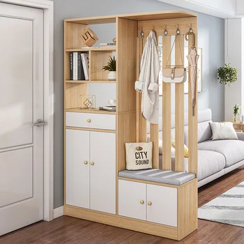 Мебели за дневна Дървен шкаф Шкаф за съхранение на витрина антре маса, бижутериен шкаф ъглов гардероб