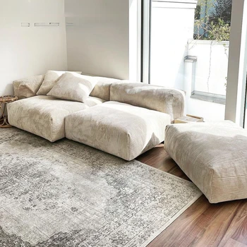 Мека мебел за дневна, луксозен минималистичен италиански диван, foldout, модерен Woonkamer Banken, предмети от бита
