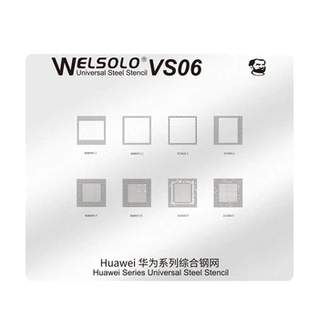 Механичен Шаблон за Реболлинга BGA за Huawei Серия MSM8974 MSM8994 HI3650 HI3660 Процесор Оперативна Памет Чип Универсален Стомана на Шаблон Лидице Окото