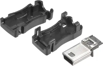Мини USB 5-пинов конектор тип Mini B Конектора от тип Mini B с пластмасова обвивка 20pcs