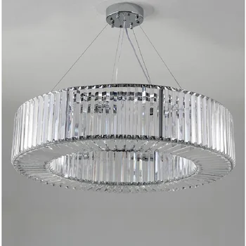 Модерен полилей за всекидневната, хромиран през цялата кристална декоративни светлини, прости луксозни скандинавските led лампи