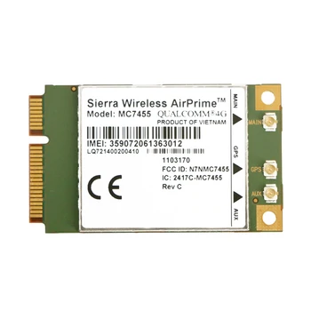 Модул Sierra MC7455 М2М оптимизиран за връзка 4G LTE Cat-6 до Интернет на нещата с поддръжка на 3G за Северна и Южна Америка и региона EMEA