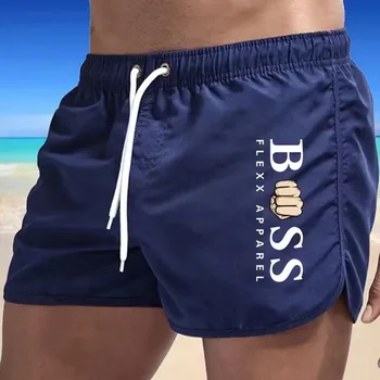 Мъжки бански костюми, къси бързо съхнещи плажни шорти, секси бански, лято бански за плуване, ежедневни панталони, волейбол, за да сърфирате Sunga