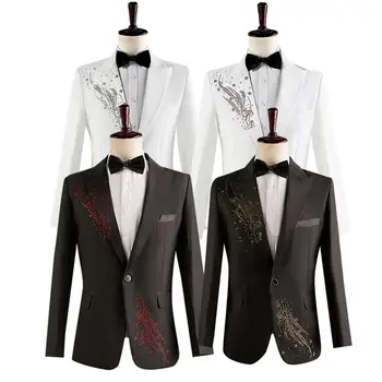 Мъжки ежедневни костюм 2023, нов мъжки костюм, за най-добрият човек, костюм за изяви, костюми на певицата, мъжки младежки комплект от две части