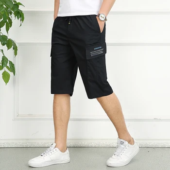 Мъжки Летни шорти: Модерен и комфортен, С Много джобове, Дизайнерски Мъжки Армейските Зелени Черни Памучни Къси Панталони Eveyday