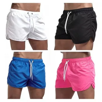 Мъжки шорти за тренировки във фитнеса, спортни и ежедневни облекла, къси панталони за фитнес, мъжки къси панталони, бански, плажно облекло, мъжки къси панталони