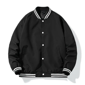 Мъжки якета, яке-бомбер, бейзболна яке, windbreakers, връхни дрехи в стил хип-хоп оверсайз за студентски двойки, дрехи по поръчка