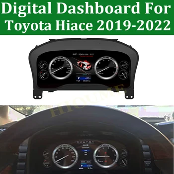 На екрана на арматурното табло на автомобила за Toyota Hiace 2019-2022, LCD за измерване на скоростта, комбинация от уреди LINUX