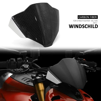 На предното Стъкло на Мотоциклет Предното Стъкло За Ducati Streetfighter S V4 STREETFIGHTER V4S 2021 2022 2023 Ветрозащитный Екран