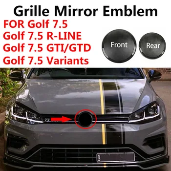 Не влияе върху предната решетка на радиатора ACC Емблемата на черно огледала + Лого на задната корица на багажника Golf 7.5 MK7.5 Golf 7.5 GTI R-Line GTD R Възможности за голф